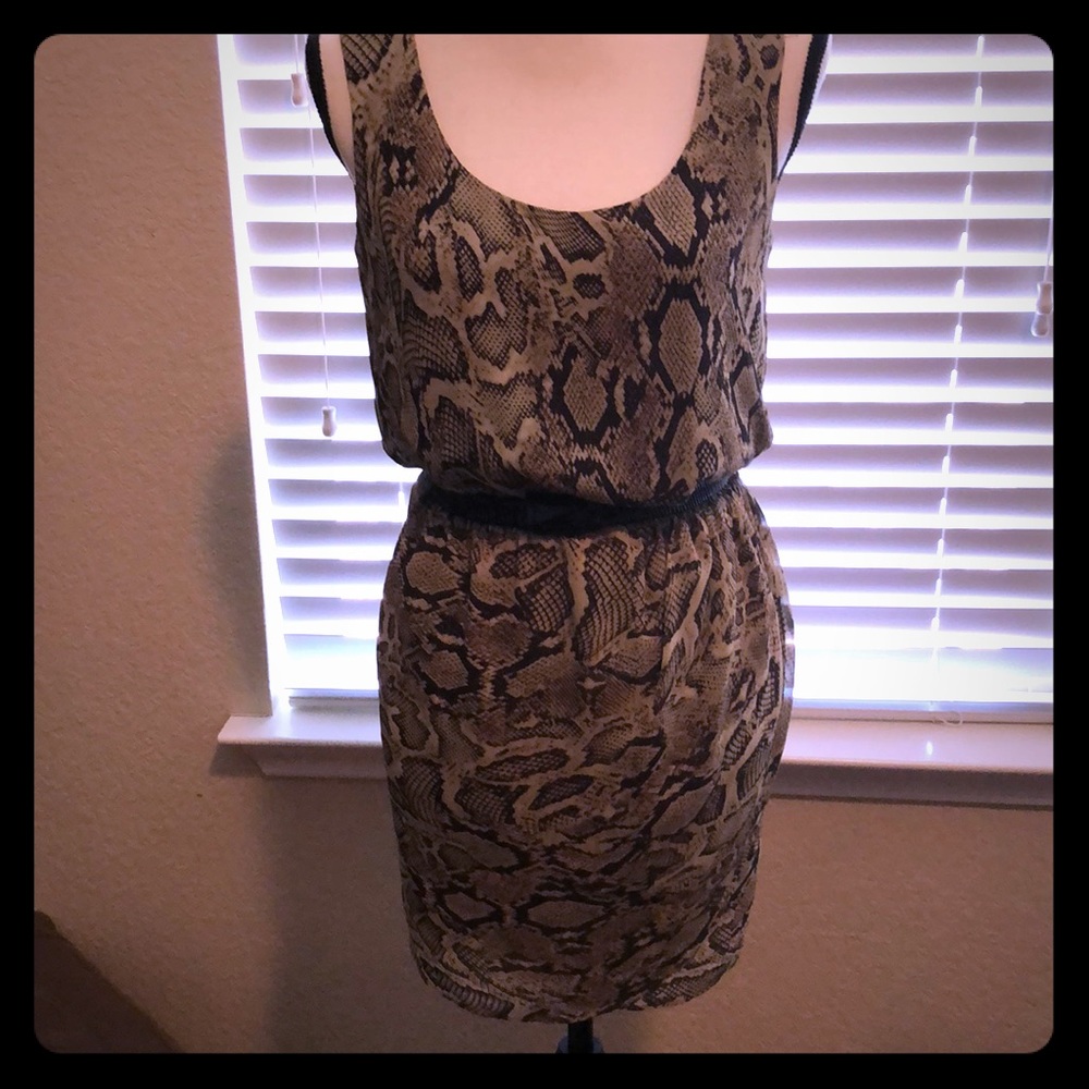 Animal print size small dress